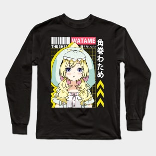 Tsunomaki Watame with Hoodie Long Sleeve T-Shirt